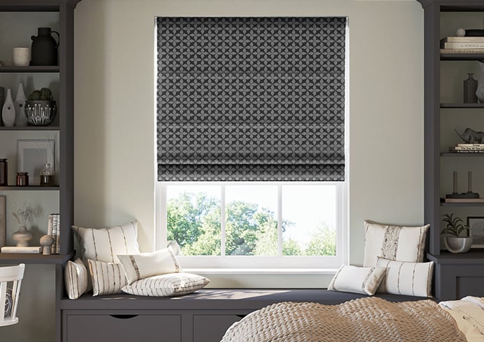 Hexgem, Onyx - Motorised Roman Blind - Image 3